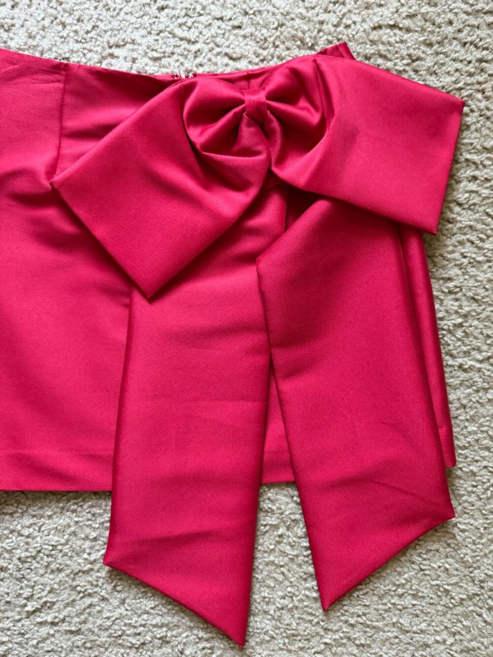 Antonio Melani Red Oversized Bow Mini Skirt Party Cocktail Occasion NWT - Picture 5 of 10
